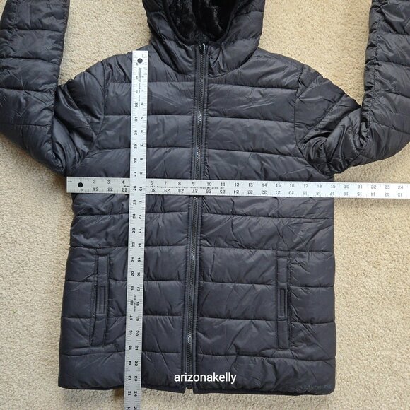 NWOT Reversible Coat--Nylon Shell, Furry Lining, Primaloft Insulation Lands' End - Picture 10 of 12